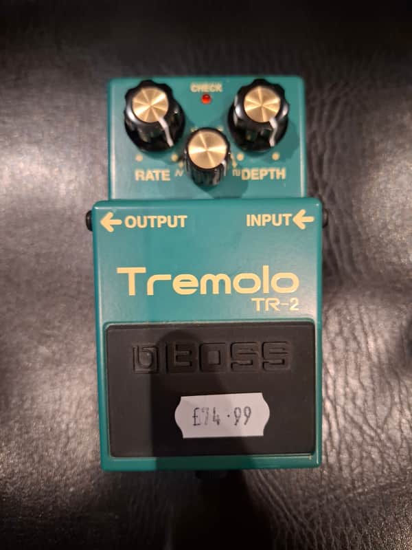 Boss TR-2 Tremolo (Silver Label) 1997 - Present - Green image 1