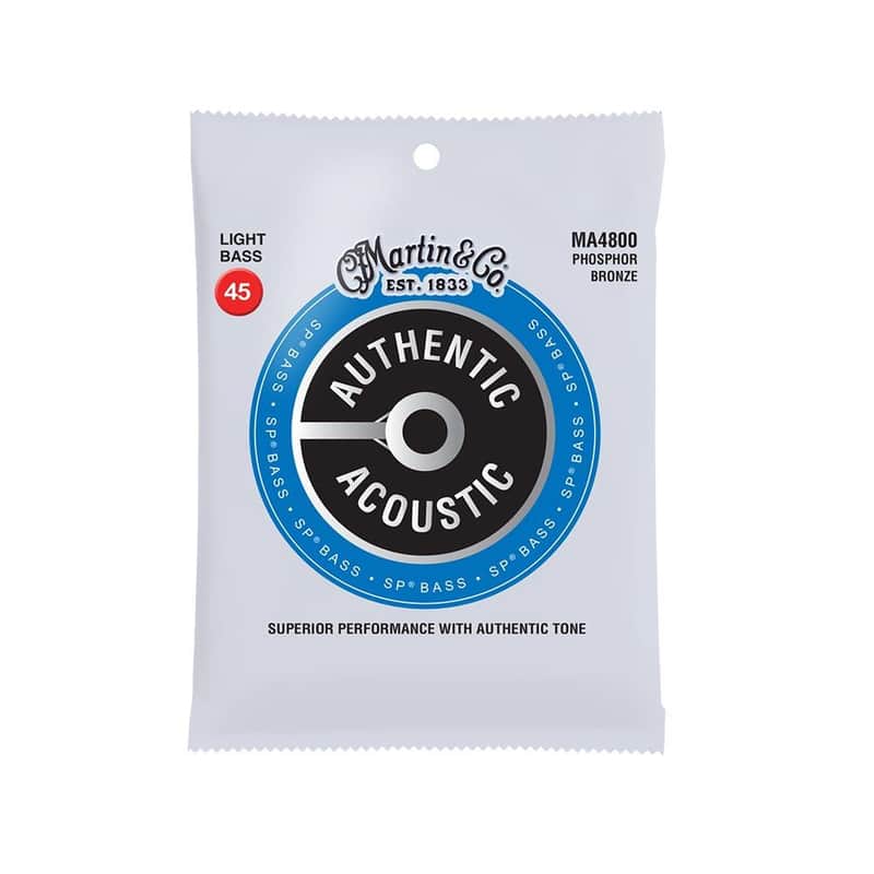 Martin MA4800 Authentic SP Phosphor Bronze Acoustic Bass Strings - Light (.045 - .100) image 1