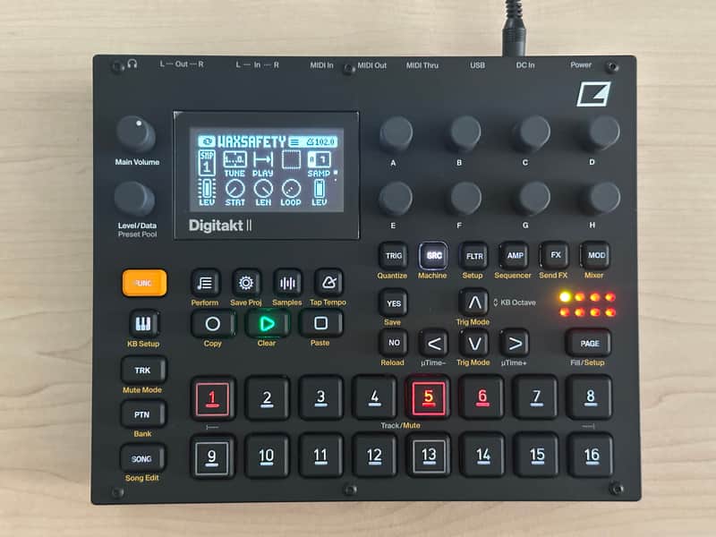 Elektron Digitakt II 2024 - Present - Black image 1