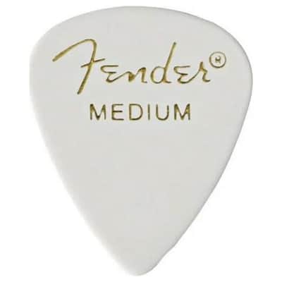 Fender 351 Celluloid Picks - 12-Pack-White / Heavy image 2
