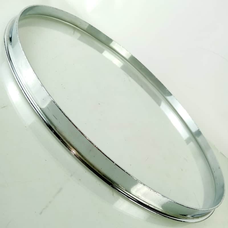 Slingerland 15" Single-Flange Snare/Tom Drum Batter Rim/Hoop Chrome-Brass Parade image 1