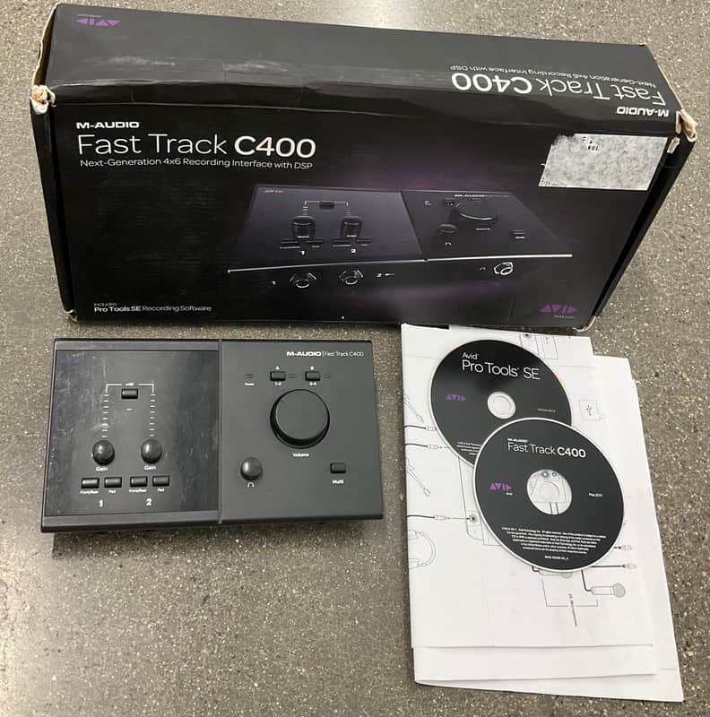 M-Audio Fast Track C400 USB Audio Interface 2010s - Black image 1