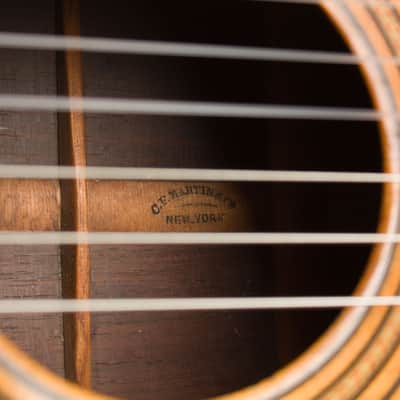 C. F. Martin  2-18 Flat Top Acoustic Guitar,  c. 1880, period black coffin case. image 16