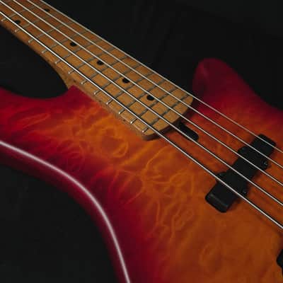 Lakland Skyline 55-02 Deluxe Satin Cherry Burst 5-String Bass image 12