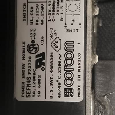 Kurzweil K2500 / K2500X AC Power Inlet Module Assembly - Corcom 5EFM4S image 4