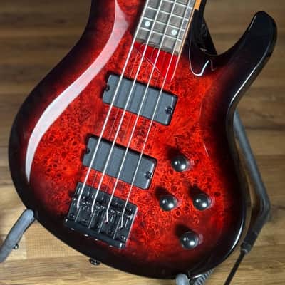 ESP LTD B-204DX 4-String Electric Bass Guitar - Red Burst image 16