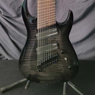 Agile 10 String Fan Fret Multi Scale, Pendulum Pro 2000's - Trans Black Flame Top image 1