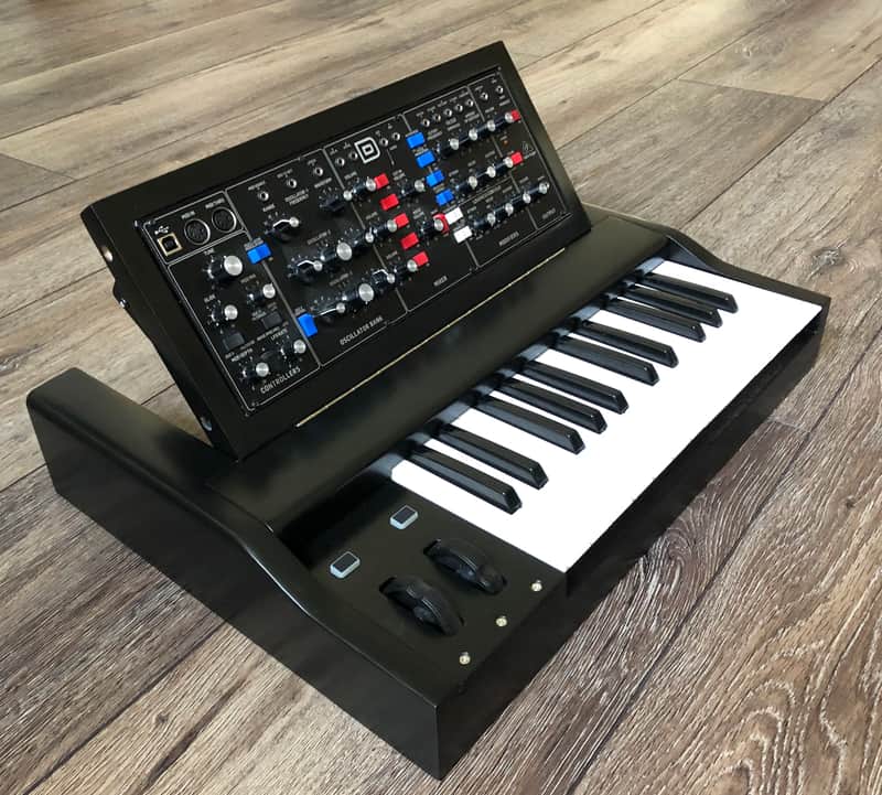 Custom 25 Note Keybed & Enclosure for Behringer Model D 2019 Black Stain image 1