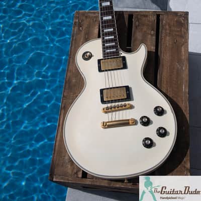 Greco EGC-600 1987 - Aged White - “Mint Collection” w Open "O" - Made in Japan image 11