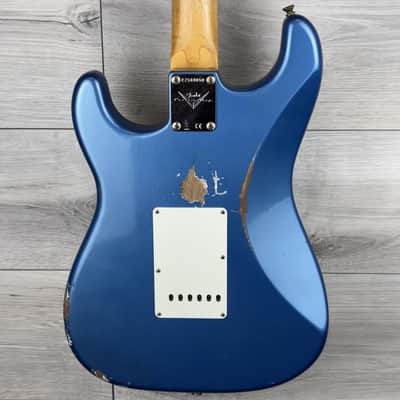 FENDER 1962 Custom Shop Stratocaster Relic, Rosewood Fingerboard, Aged Lake Placid Blue image 6
