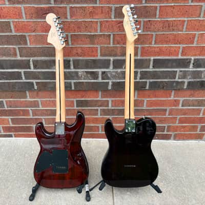 Late 2000's Squier Obey Strat & Tele Set of Two Guitars - Obey Propaganda Finish image 9
