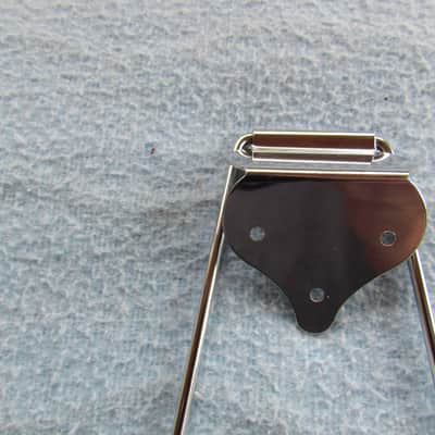 Vintage Trapeze Tailpiece Fits Gibson Gretsch & Many Others Chrome 60's Era Vintage Trapeze Tailpiece Cool! image 3