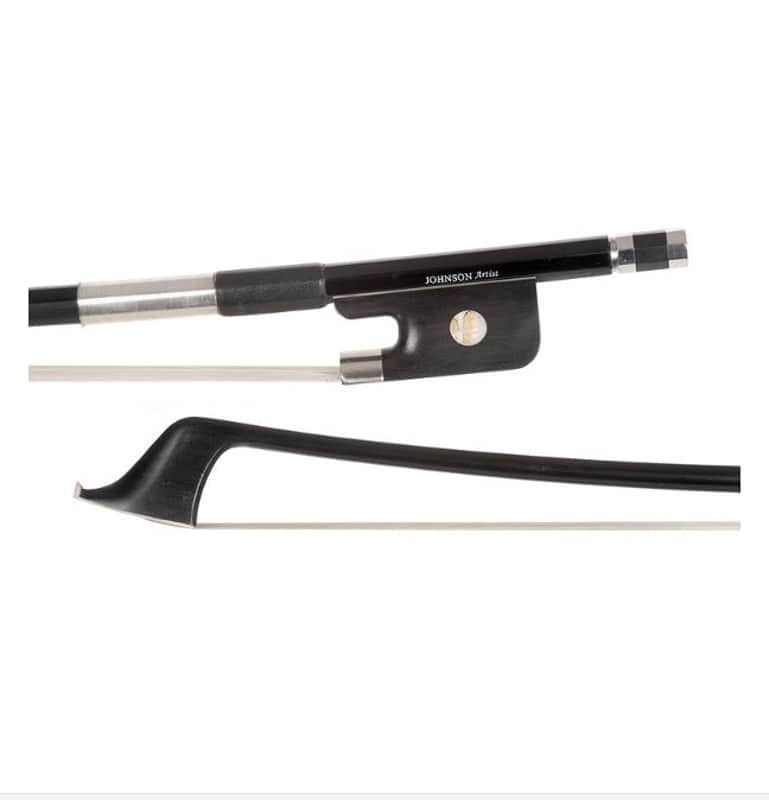 Johnson Artist Carbon Composite 3/4 French Bass Bow 2023 with Kolstein Ultra Bass Rosin New image 1
