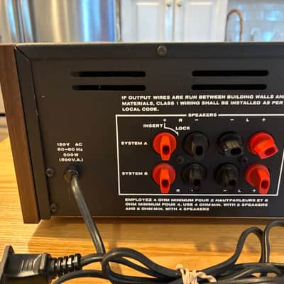 SAE P10 Power Amp 1980 - Black/Walnut image 8