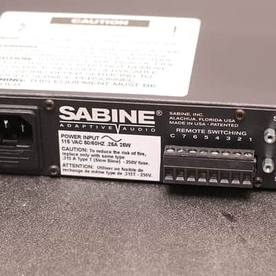 Sabine GRQ-3101S Adaptive Audio Graphi-Q All Digital EQ FBX Compressor Delay image 3