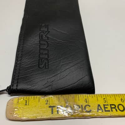 SHURE VINYL ZIPPERED MICROPHONE POUCH/SM57, SM58, SM56/ MAKE OFFER! image 5