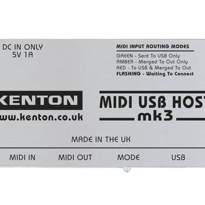 Kenton MIDI USB Host Mk3 - USB Host to MIDI Converter  [Three Wave Music] image 3
