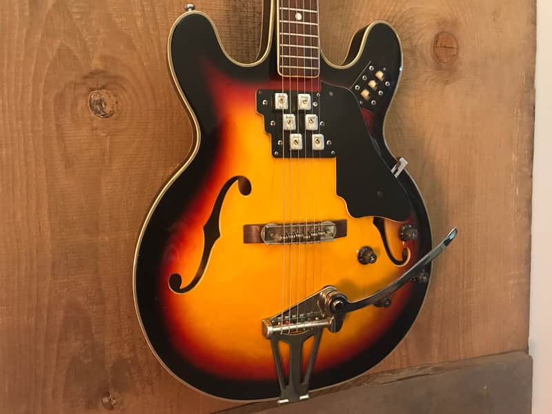 St. Moritz ES-335 Style MIJ Fuji Gen Hollow Body 1960s image 1
