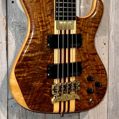 Rare 1996 Alembic Elan Natural Maple, Walnut & Purple Heart Neck Thru, OHSC image 3