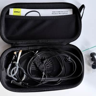 DPA DPA Microphones 4560 CORE+ Binaural Headset Microphone + DPA Microphones DAD6001 image 1