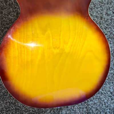 Vintage Toledo  Es 335 style semi hollow body electric guitar guitar made in japan 1970s Sunburst image 7