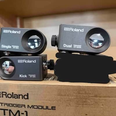 Roland TM1 Trigger Module with 3 Triggers & Cables (Box F; Rm1) image 3
