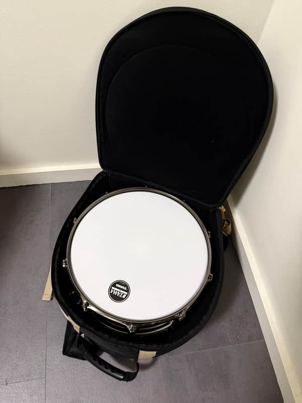 Tama SLP Black Brass 6.5x14 with Powerpad Designer Snare Bag image 1