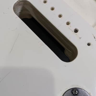 Tokai MAT Strat Husk M Series Late 80's White Glass Fiber Neck Body image 19