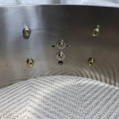 Kitano Takumi model 3mm thick Titanium w/ Titanium hoops snare drum 14x5.25 image 13