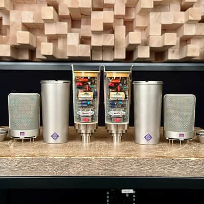 Vintage Neumann U87 Condenser Microphone Sequential SN Stereo Pair. 1983. Swivel Mounts. All Original! image 8