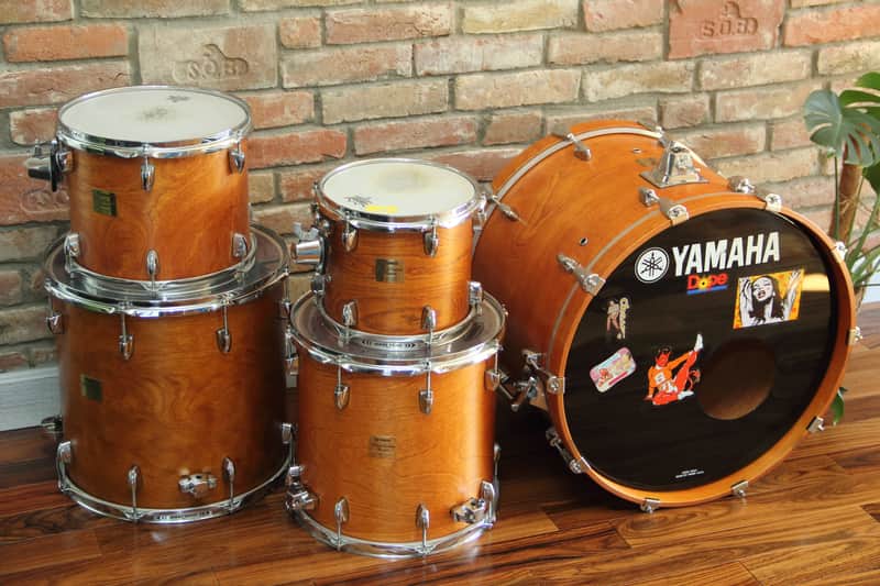 Yamaha Birch Custom Absolute - natural vintage 5pc drumset image 1