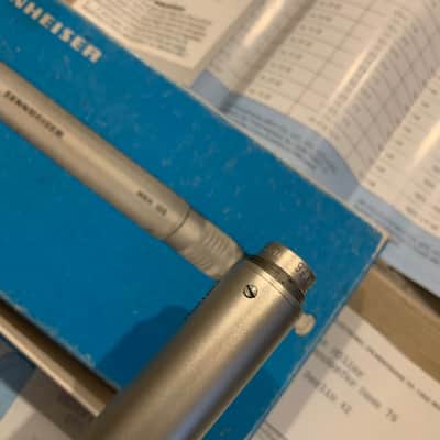 Mint vintage Sennheiser MKH 105 in original box and papers image 13