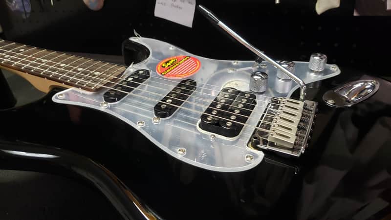 Squier Standard Stratocaster HSS Mirror Pickguard + Hard Case | Reverb