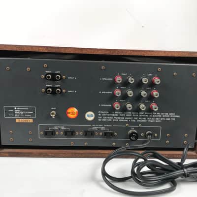 Vintage Kenwood 700M Stereo Power Amplifier w/ Cabinet image 5