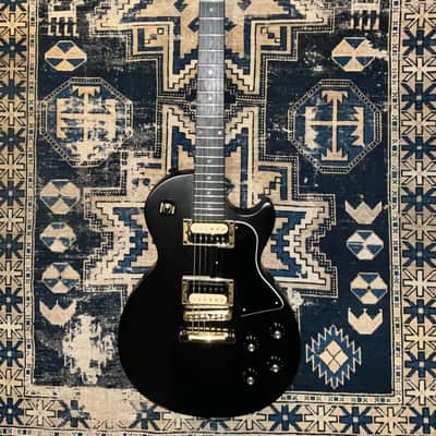 2021 Gibson Demo Shop Les Paul Raven Modified Tribute Flamed Neck Black & Gold image 3