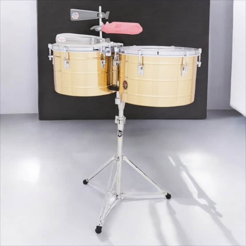 Latin Percussion LP LP258-BZ 15“ and 16” Tito Puente Thunder Timbales - Bronze, LP258-BZ image 1