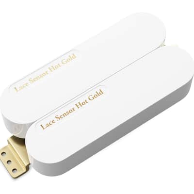LACE Sensor Hot Gold Dually Humbucker (19.2k) - White image 1