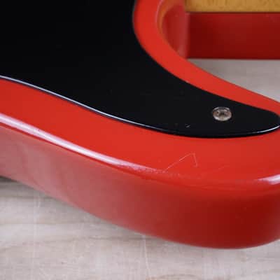 Fender Bullet S-2 1981 Red USA "V" Neck Telecaster Style SS w/ Bag image 7