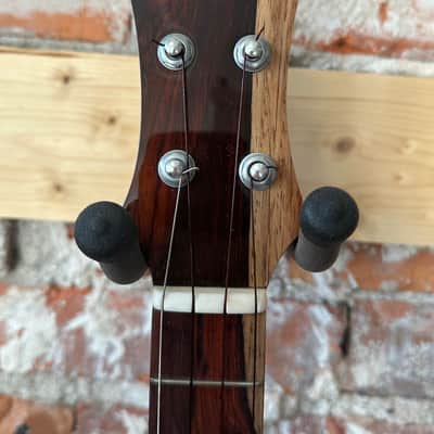Luis Pilarte Custom Port Orford Cedar/Cocobolo Pineapple Tenor Ukulele with Reunion Blu es Structured Gig Bag 2025 - Gloss image 4