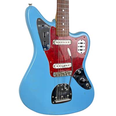 Fender Japan 66 Reissue Jaguar 1997-2000 - Blue Repaint image 2