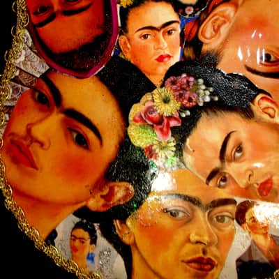 Art Guitar "FRIDA KAHLO" by the Artiste El Daga  Collage NFT Opportunity. Non Fungible Token Bitcoin image 21