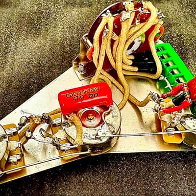 SSS, HSS, HSH, HHH Solderless Stratocaster Wiring Harness - Bourns Pots, 5 way Switch, Sprague Orange Drop Capacitor image 3
