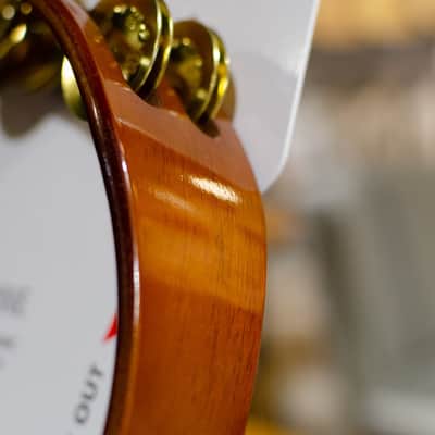 Meinl African Brown Wood Tambourine Brass Jingles image 5