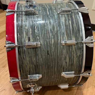 Vintage Rogers Fullerton 14x22 Bass Drum in Blue Strata (Rm4) image 2