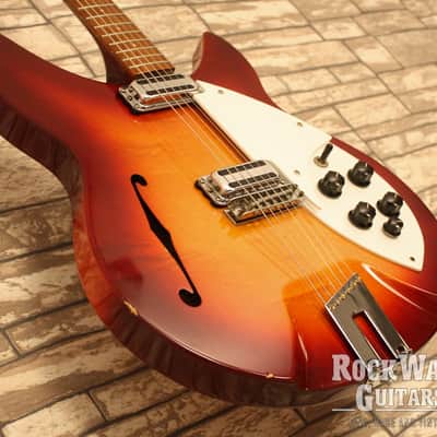 Rickenbacker  1997 Rose Morris  1989 - Fireglo  F-Hole Tom Petty 330 image 7