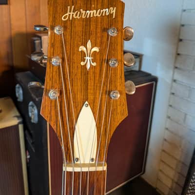 Harmony H65 Hollow Body Archtop Electric Guitar w/Case -Sherry Blonde (1956-1960) image 5
