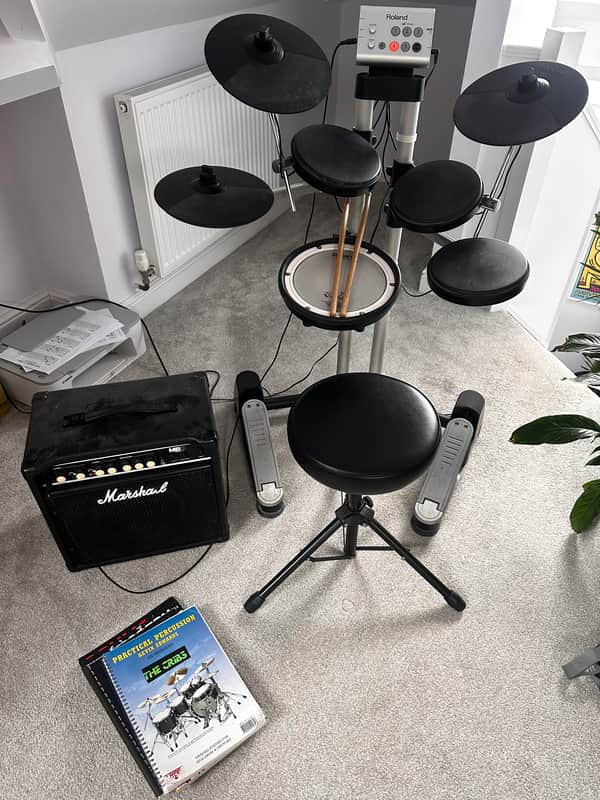 Roland HD-1 Electronic Drum Kit Bundle image 1
