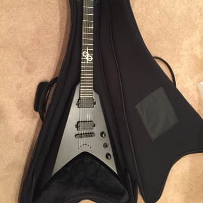 Solar Guitars Flying V- V2.6  2018 Carbon Matte Black image 1