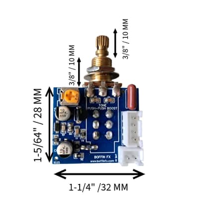 Boffin FX Push-Push Onboard Guitar Preamp Booster & Tone Control 20dB 500K Active Upgrade image 7