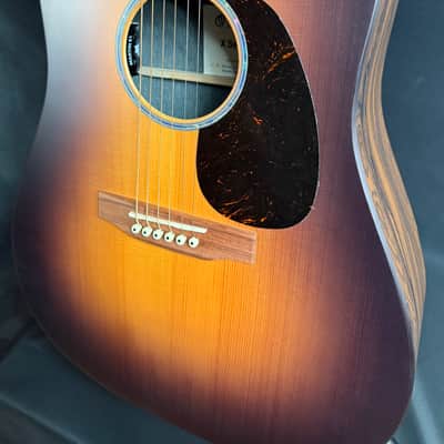Martin D-X2E Ziricote Burst Dreadnought Acoustic-Electric Guitar Sunburst w/ Case image 7
